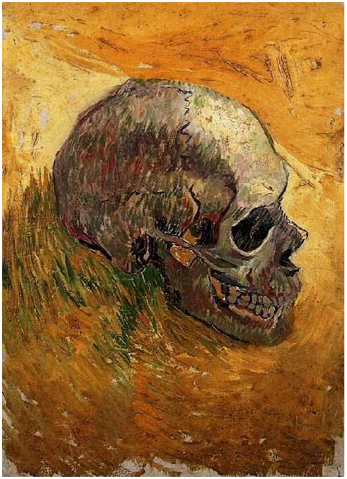 Skull by Vincent Van Gogh - 492 - Painting