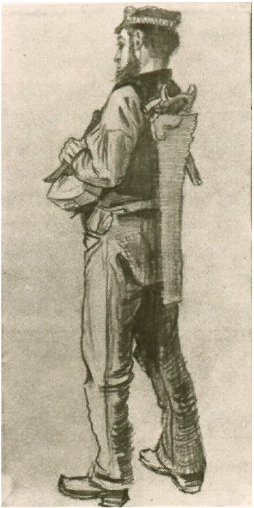 Carpenter, Seen from the Back by Vincent Van Gogh - 829