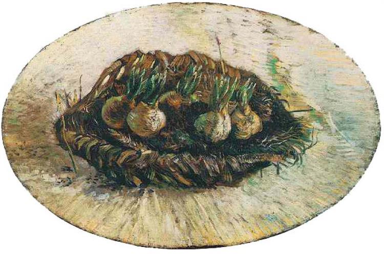 Basket of Sprouting Bulbs