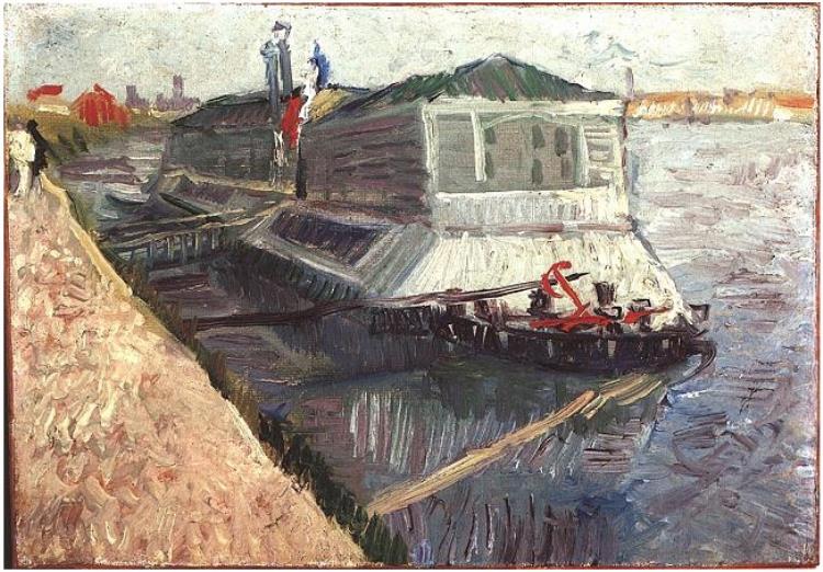 Bathing Float on the Seine at Asnieres
